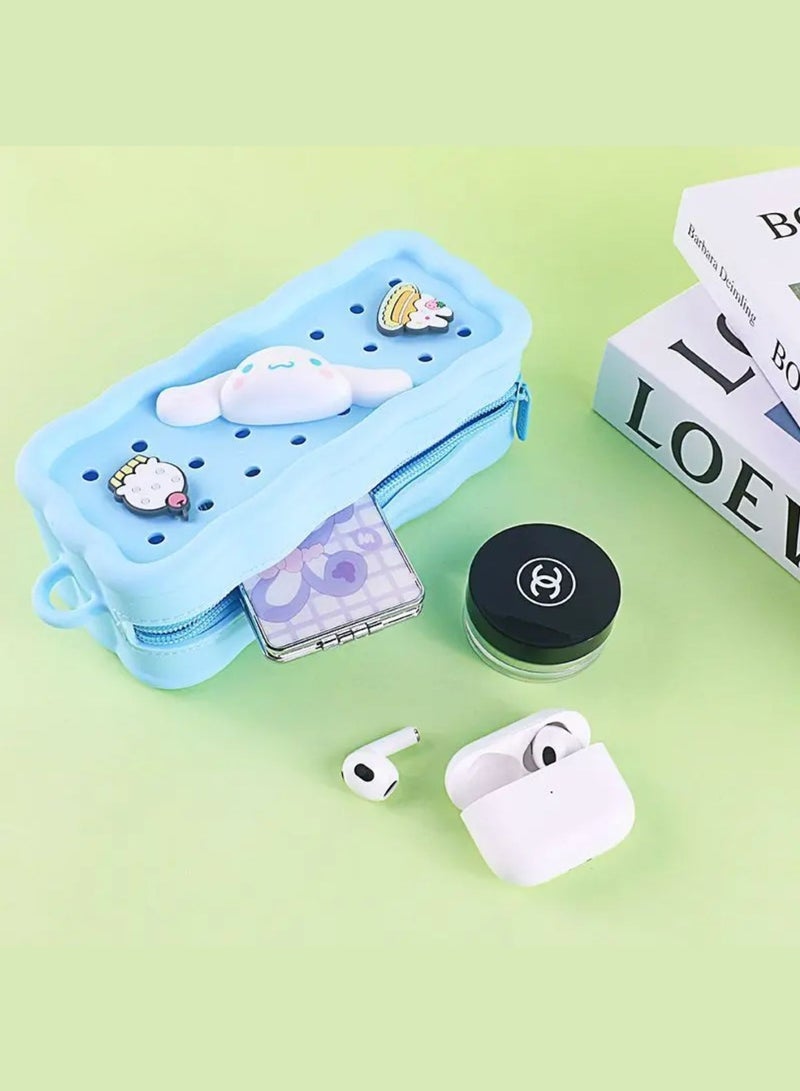 Sanrio Sanrio Cinnamaroll student big capacity pencil bag silicone pen bag school supplies gift - Image 5