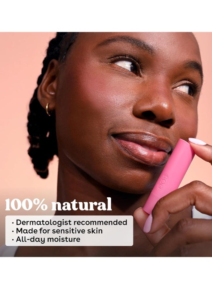 Eos 100% Natural Lip Balm - Coconut Milk, Pineapple, Passion Fruit, Watermelon, Raspberry, and Kiwi Blend - All Day Moisture 0.14 oz 4 Pack - Image 3