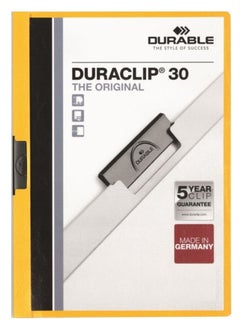 Durable 5-Piece Duraclip Clip Folder Yellow  - Image 2