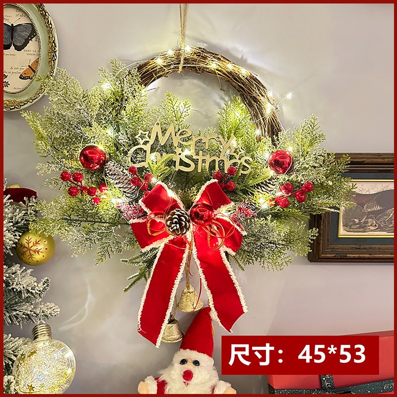 Christmas Garland Christmas Decorations Window Layout Wall Hanging Door Hanging Tenon Site Layout Christmas Garland - Image 1