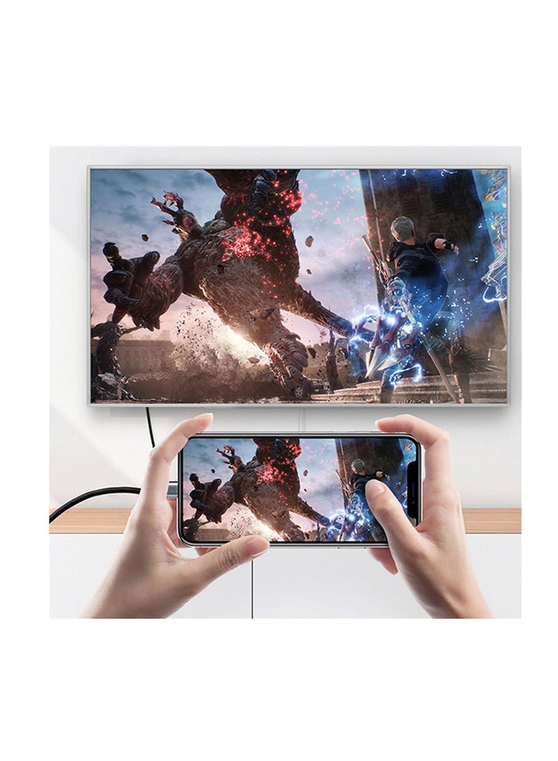 USB C to HDMI Adapter, USB-C Type C Female Source to HDMI Sink HDTV Adapter, 4K 60hz 1080p,Suitable for Phone Laptop Tablet - Image 4