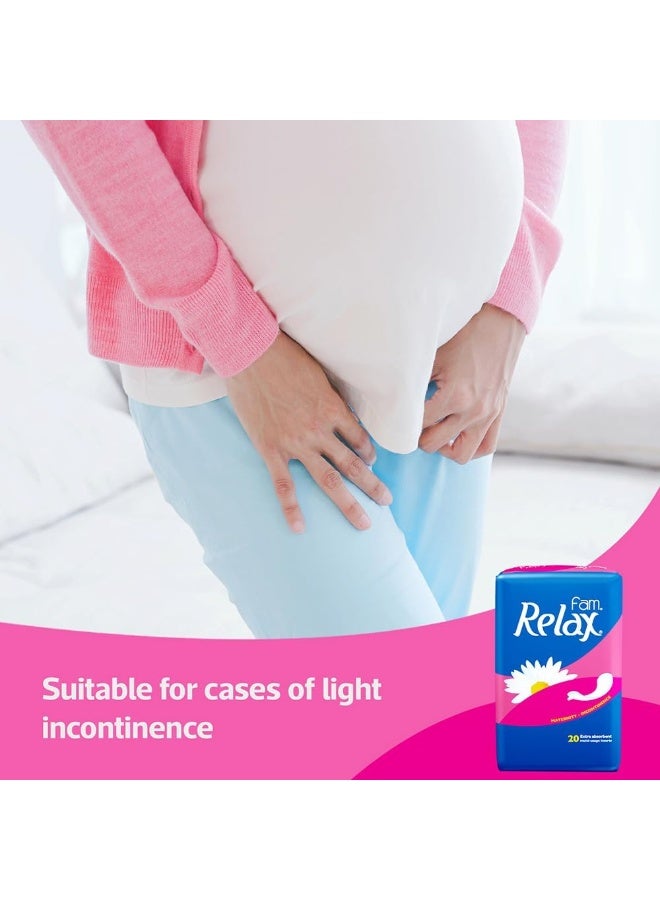 فام ريلاكس فوط صحية للعناية بمرحلة ما بعد الولادة و سلس البول، فائقة الامتصاص، 20 فوطة - Image 4