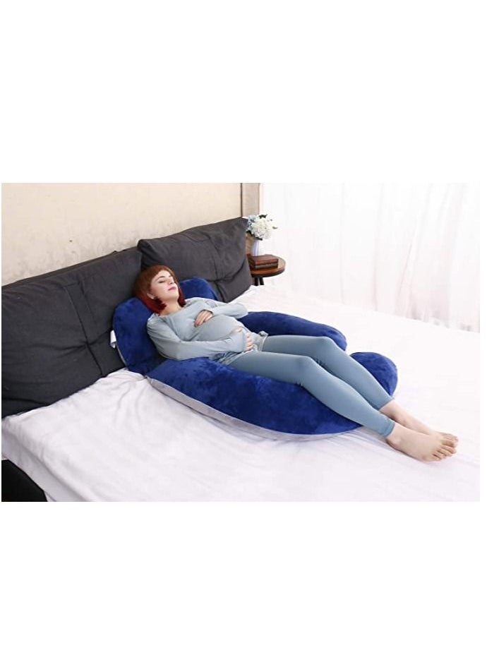 molody U Shaped Nursing And Maternity Pillow With Removable Velvet Cover  - Image 3