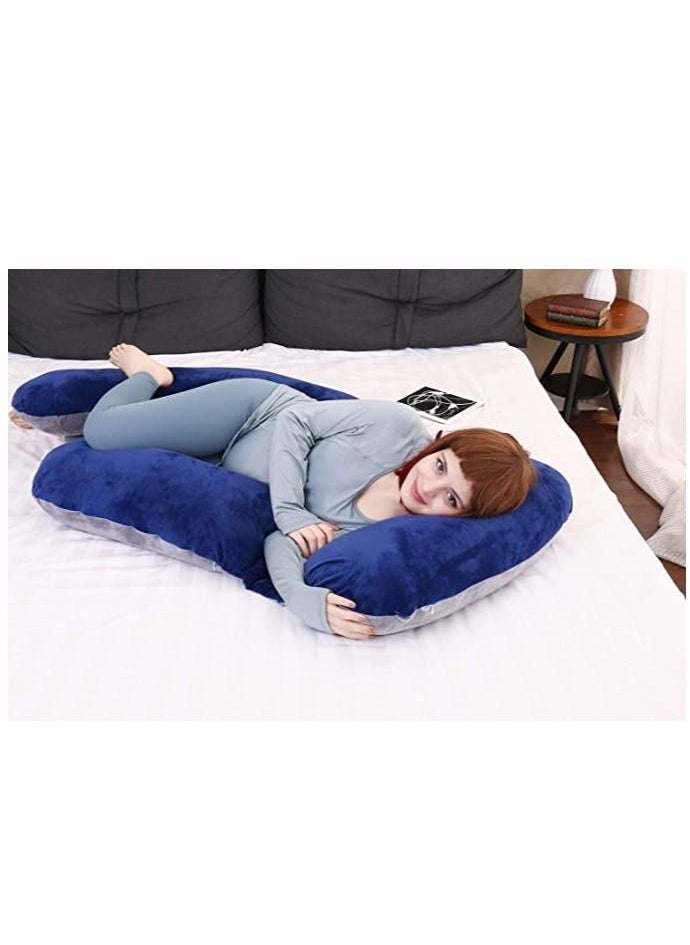 molody U Shaped Nursing And Maternity Pillow With Removable Velvet Cover  - Image 2