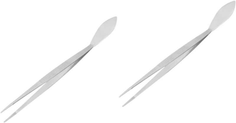 2 Pcs Garden Bonsai Concave Cutters And Tweezers With Straight Handles For Plant Care - Image 1