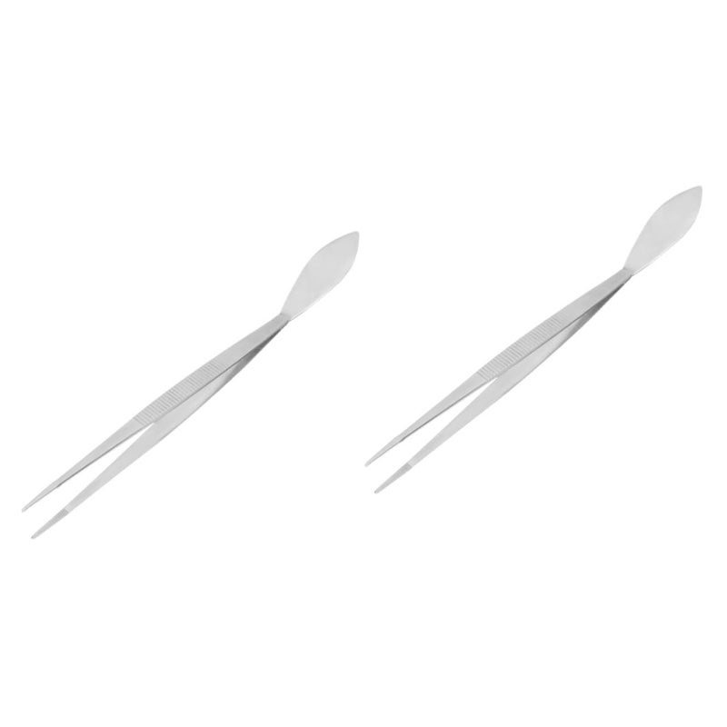 2 Pcs Garden Bonsai Concave Cutters And Tweezers With Straight Handles For Plant Care - Image 2