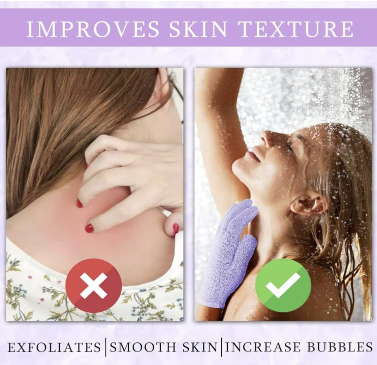 Trendy Pack of 1 Deep Cleansing Exfoliating Gloves | Body Scrub Mitts & Massage Sponge Towel for Smooth Skin  - Image 4