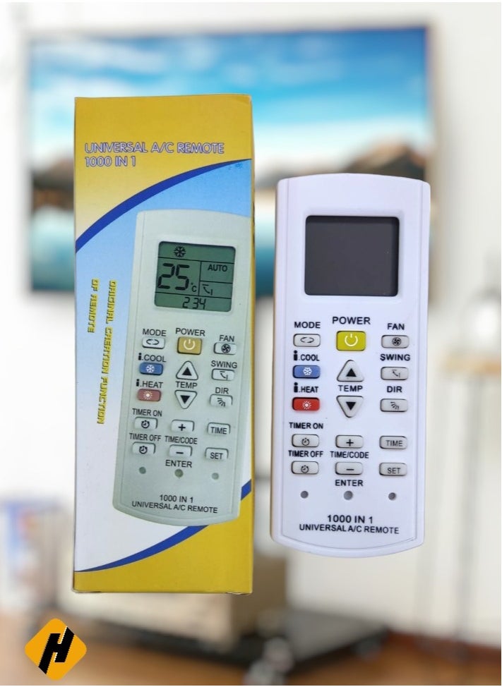 HuHa - Universal AC Remote Control Compatible for 1000 Models (Setup Required) - Image 1
