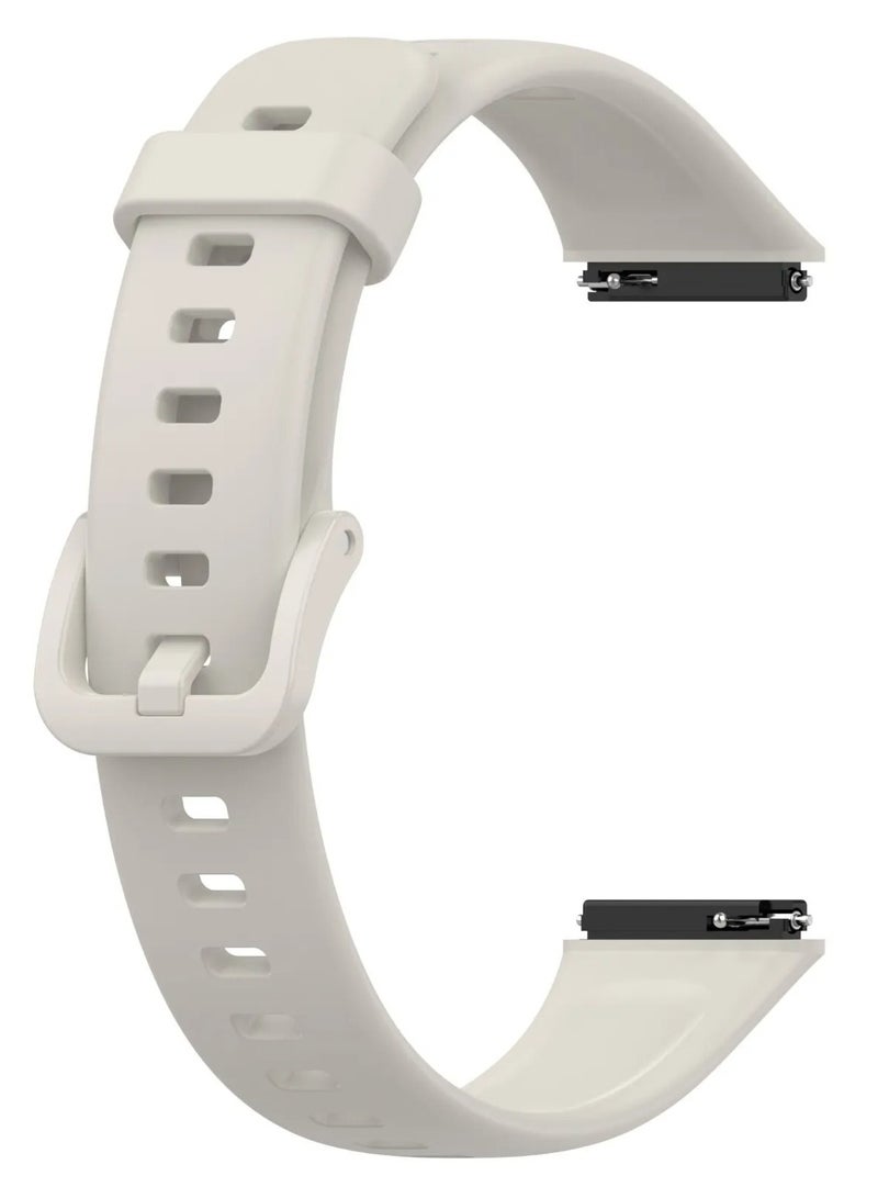 Watch Band For Huawei Band 7 Smartwatch Replacement Sport Bracelet Silicone Strap White - Image 2