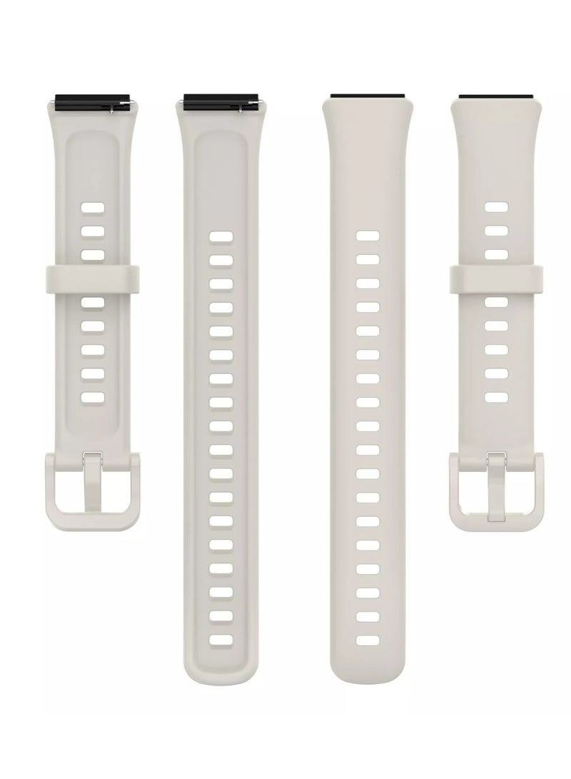 Watch Band For Huawei Band 7 Smartwatch Replacement Sport Bracelet Silicone Strap White - Image 3