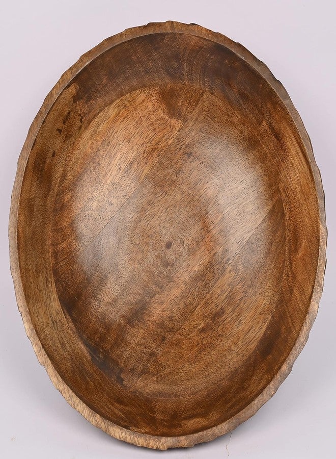 Mahasu Wooden Fruit Bowl, Fruit Bowl for Kitchen Counter Home Decoration or Decorative Fruit Bowl for Table (12 x 12 x 4.75 Inch) - Image 5
