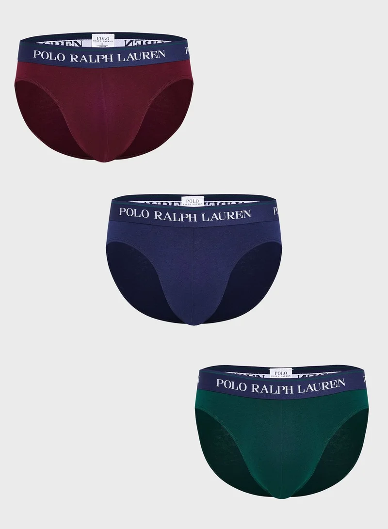 POLO RALPH LAUREN 3 Pack Logo Band Briefs