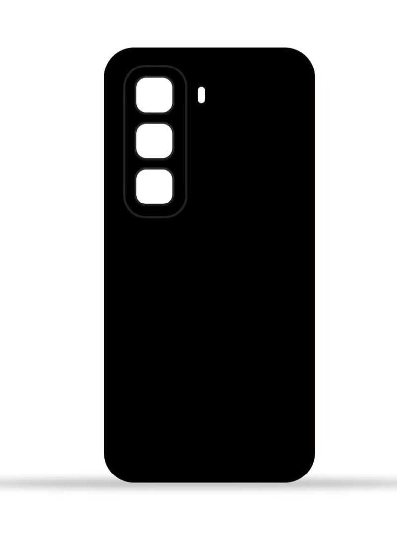 غطاء واقي لهاتف Infinix Note 50 Pro 4G، غلاف خلفي ناعم رفيع من TPU، غلاف سيليكون مرن متوافق مع Infinix Note 50 Pro 4G - أسود
