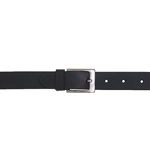 Zacharias Boy's Genuine Leather Checkered Belt for kids kb-007_Black (Pack of 1) (4-8 Years) - Image 3