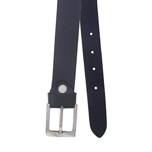 Zacharias Boy's Genuine Leather Checkered Belt for kids kb-007_Black (Pack of 1) (4-8 Years) - Image 4