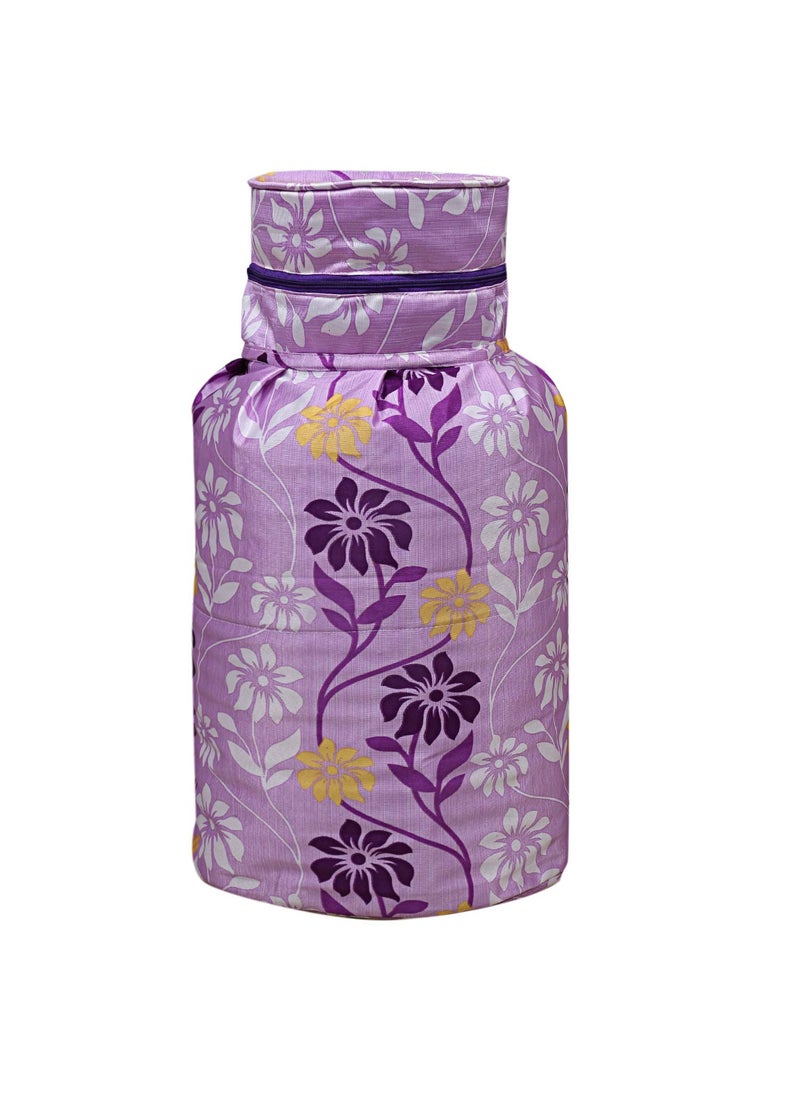 Kuber Industries Kuber Industries Cotton 1 Piece Cylinder Cover PurpleCTKTC028086  - Image 1