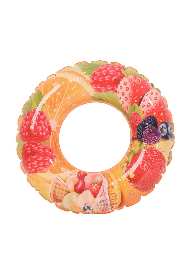 Swiming Ring for Kids & Adults Swim Tubes Fruit Inflatable Pool Floats PVC Pool Tube Rings Swim Tubes Floaties Toys for Beach Party,Swimming,Water Park(60#) - Image 1