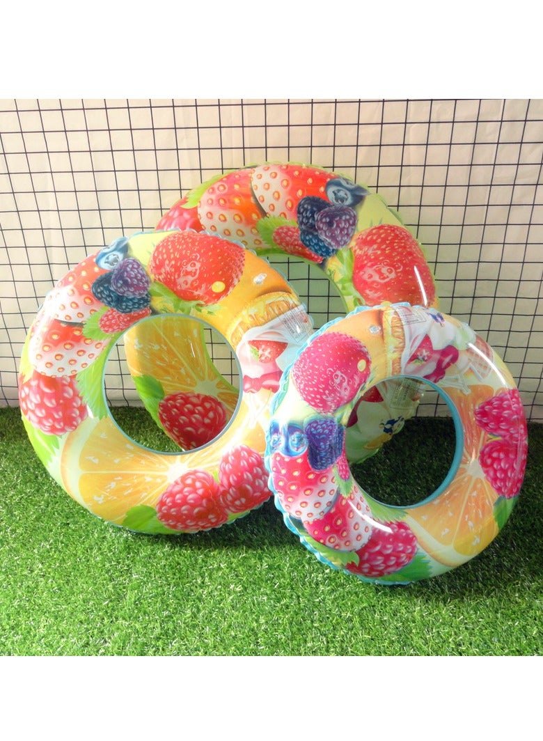 Swiming Ring for Kids & Adults Swim Tubes Fruit Inflatable Pool Floats PVC Pool Tube Rings Swim Tubes Floaties Toys for Beach Party,Swimming,Water Park(60#) - Image 3