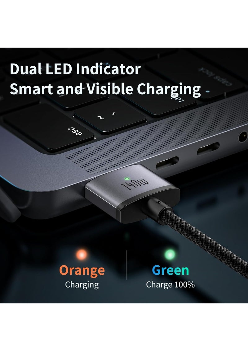 CA-1470 كابل USB-C بقوة 140 وات إلى MagSafe 3 مغناطيسي مزود بإضاءة LED - 2 متر - pzsku/Z7F0EE6CECEC0BC87B483Z/45/_/1739695073/3dba7696-678c-4de7-a9d3-7f4dc3510ec9