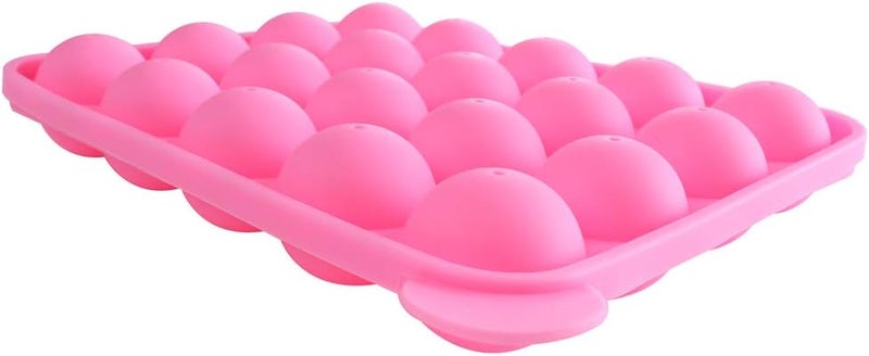 وورم باي قالب خبز كيك بارتي من السيليكون الوردي بـ 20 تجويفًا، مناسب لصنع عصي الحلوى ( 20 Cavity Silicone Pink Lolly Pop Party Cupcake Baking Mold Cake Pop Stick Mold Tray) - Image 5