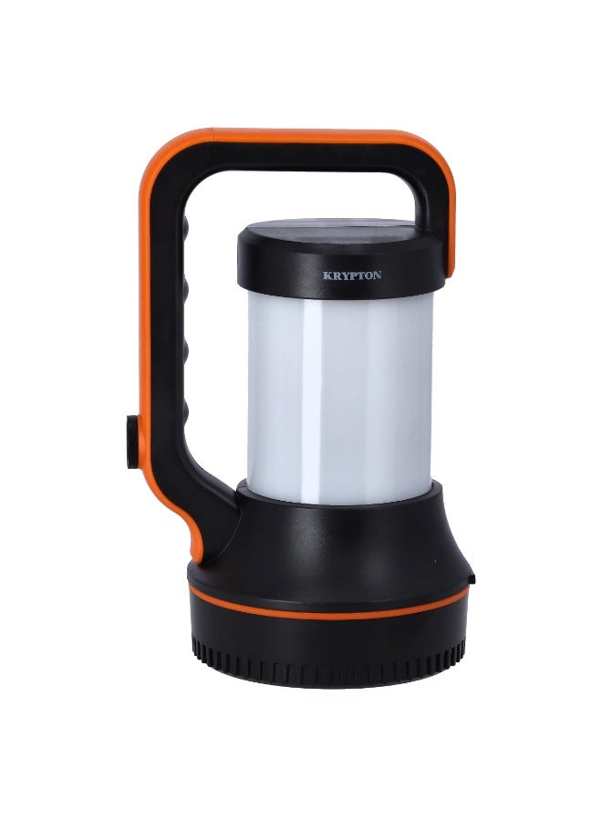 Krypton KNSL5411 Rechargeable Search Light | 4800mAh Battery | Torch & Lantern Multi-Functional Light | Up to 17 Hours Torch & 3.5 Hours Lantern | USB Rechargeable & Power Bank | Black & Orange | 2 Years Warranty - Image 1