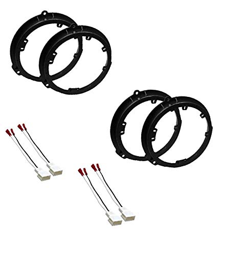 ASC Audio 6" 6.5" 6.75" Inch F+R Car Stereo Speaker Install Bracket Plates and Speaker Wire -Made for Ford: 2021-2024 Bronco Sport, 2015-2023 Edge, 2013-2022 Escape, 2015-2023 Mustang, 2021-2024 Mach E + More - Image 4