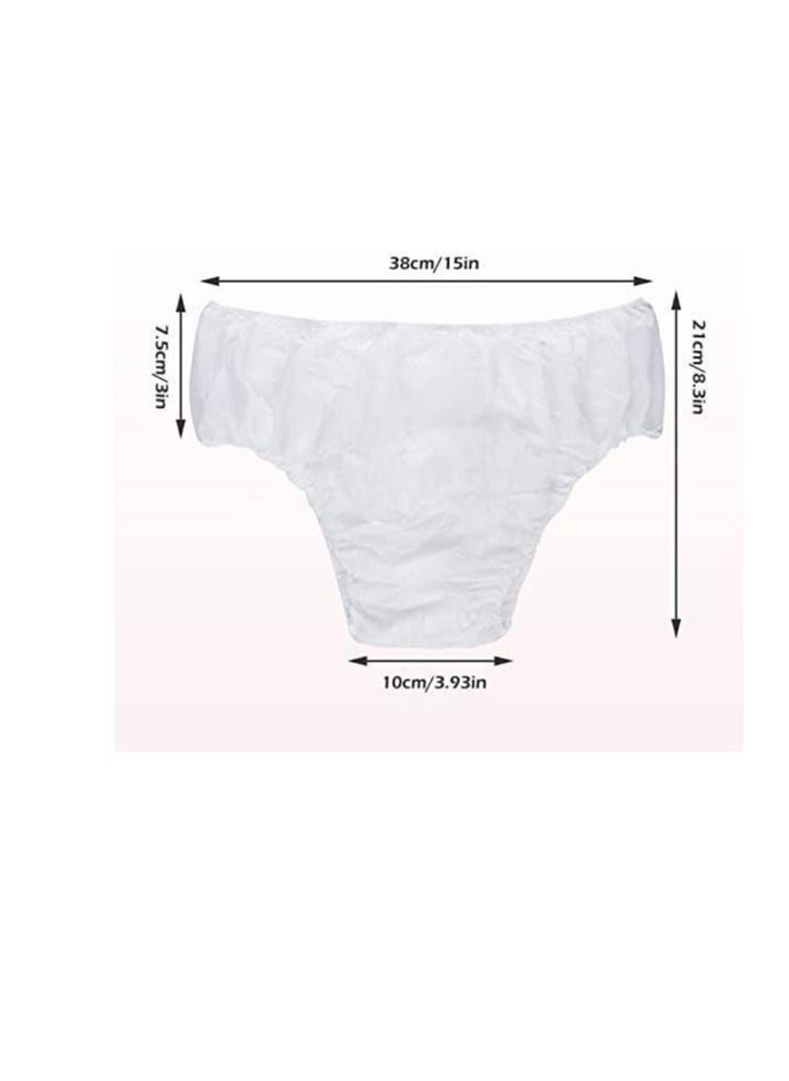 globalstar Globalstar 100pcs Unisex Disposable White Underwear - Ideal for Travel, Hotel, Spa, and Sauna Use  - Image 4
