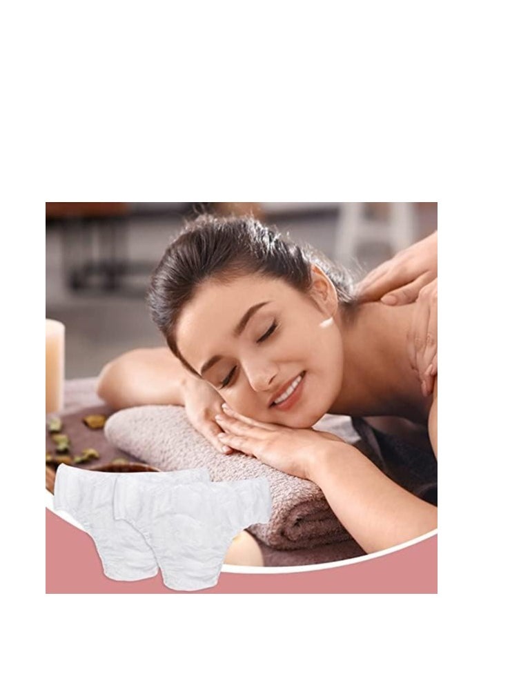 globalstar Globalstar 100pcs Unisex Disposable White Underwear - Ideal for Travel, Hotel, Spa, and Sauna Use  - Image 3