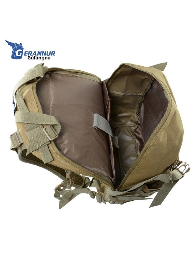 Generic Multi-Functional Combination Backpack Outdoor Camouflage Backpack Military Fan Tactical Sports Travel Large Capacity Mountaineering Backpack-Color:Star Green-Capacity:20-35L  - Image 4