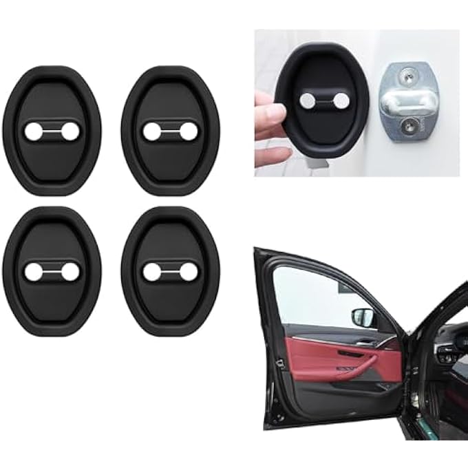 ريحني ممتص صدمات باب السيارة غطاء واقي لقفل باب السيارة ملحقات سيارات شاملة لواقي قفل السيارة حزمة من 4 4 - Image 1