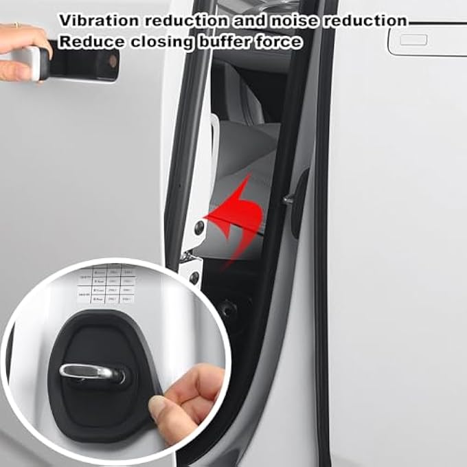 ريحني ممتص صدمات باب السيارة غطاء واقي لقفل باب السيارة ملحقات سيارات شاملة لواقي قفل السيارة حزمة من 4 4 - Image 4