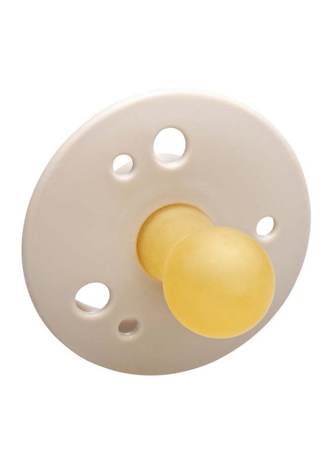 Organic Cherry Baby Soother, Made Germany, Cherry Shape, Natural Latex Rubber, Eco-Friendly, Brown And Beige, 6M+, Size 2 Pack Of 2