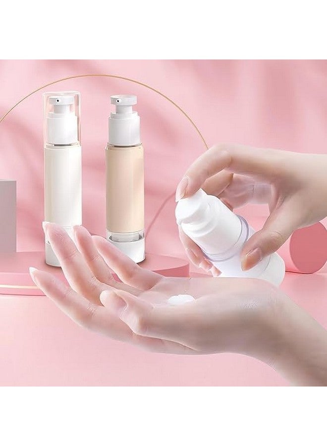 JAMBUVANTI 50ML Airless Lotion Pump Bottle, Transparent Airless Cosmetic Cream Pump, Transparent Plastic Travel Size Pump Bottle, Refillable Travel Lotion Dispenser Bottle (4) - Image 5