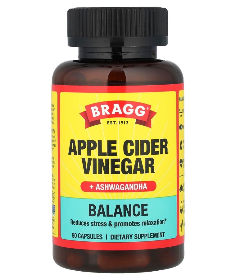 خل التفاح + أشواغاندا 90 كبسولة