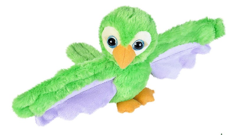 Wild Republic Huggers Green Parrot Plush Toy Slap Bracelet Stuffed Animal Kids Toys 8 - Image 2