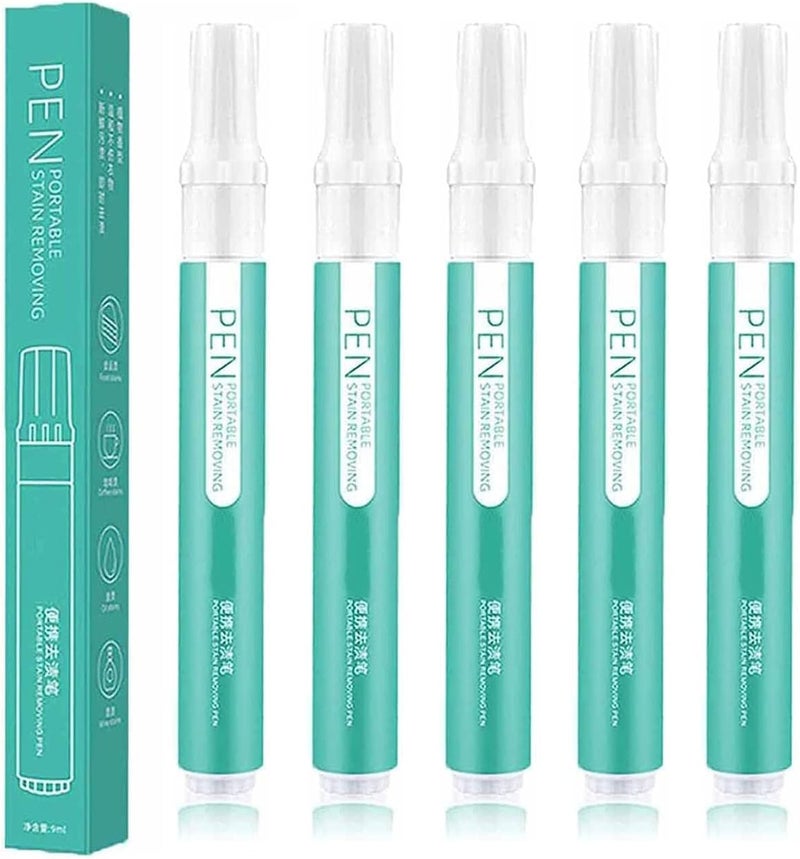 comfrt Bleach Pen for Clothing - [NEW] Portable Bleach Pen for Clothing Stain Removal - 1/2/3/5 PCS Grease Stain Remover - Wash Free Laundry Clean Pen - Bleach Pens for Grout (5PC) - Image 1