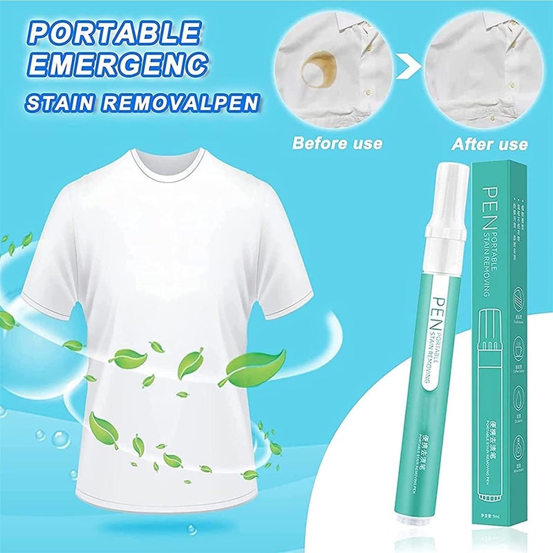 comfrt Bleach Pen for Clothing - [NEW] Portable Bleach Pen for Clothing Stain Removal - 1/2/3/5 PCS Grease Stain Remover - Wash Free Laundry Clean Pen - Bleach Pens for Grout (5PC) - Image 2
