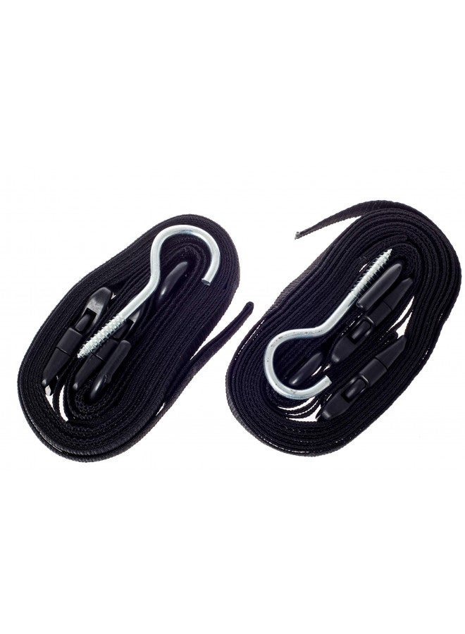 ZUJARA Double Kayak Storage Straps System Comes with 2 Carabiner Paddle Clips - Double Kayak Hanger, Alternative to Kayak Rack for Garage - Image 2