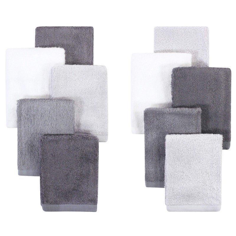 Little Treasure Little Treasure Unisex Baby Rayon from Bamboo Luxurious Washcloths Gray Charcoal One Size 