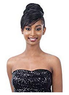 Twisted Bun Bang (1B Off Black) Freetress Equal Synthetic Bun & Swoop Side Bang