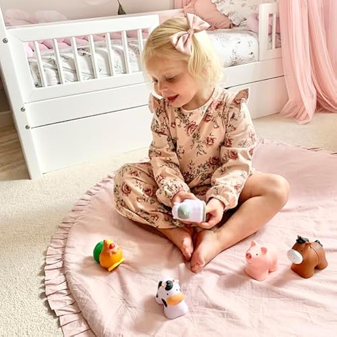 POP BLOCS FARM ANIMALS EDUCATIONAL BABY TOY - 10 LINKABLE PIECES - Image 4