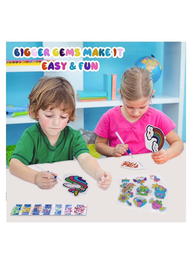 SYOSI - Unicorn Gifts for Girls Diamond Painting Stickers Diamond Painting Pictures Children Toy Gifts Girls Toy From 4 5 6 7 8 10 Years Girls - Image 1