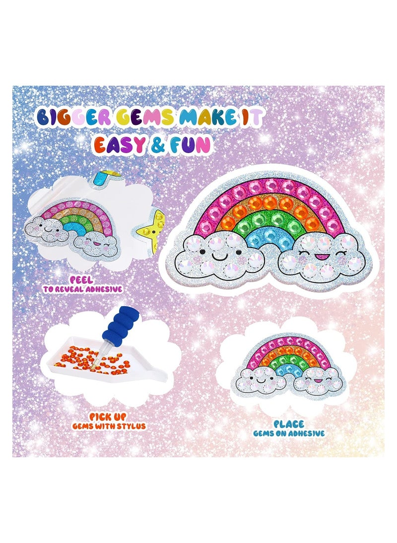 SYOSI - Unicorn Gifts for Girls Diamond Painting Stickers Diamond Painting Pictures Children Toy Gifts Girls Toy From 4 5 6 7 8 10 Years Girls - Image 1