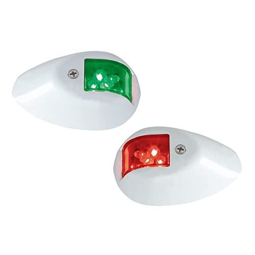 Perko 0602DP1WHT LED Side Lights with White Polymer Base - Image 1