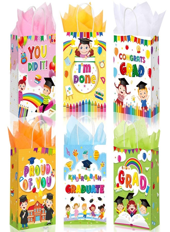 Capoda 30 Pcs Preschool Graduation Gifts Kindergarten Graduation Gifts Bags Bulk with Tissue Papers Prek Graduation Candy Bags Congrats Grad Goodie Treat Bags for Graduation Party Decorations Supplies - Image 1