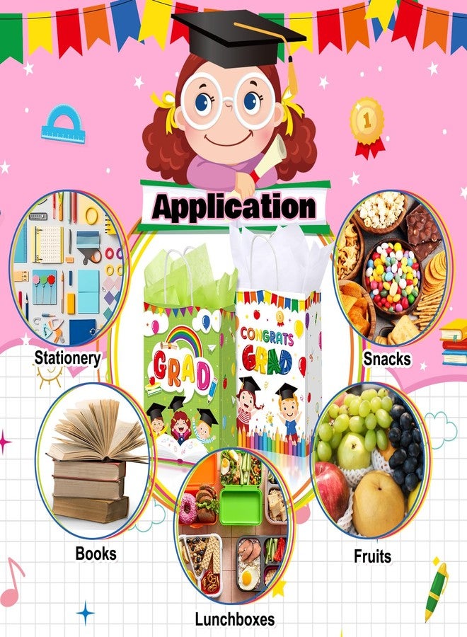 Capoda 30 Pcs Preschool Graduation Gifts Kindergarten Graduation Gifts Bags Bulk with Tissue Papers Prek Graduation Candy Bags Congrats Grad Goodie Treat Bags for Graduation Party Decorations Supplies - Image 3