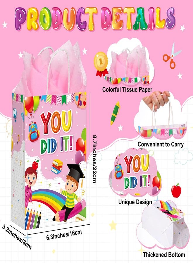 Capoda 30 Pcs Preschool Graduation Gifts Kindergarten Graduation Gifts Bags Bulk with Tissue Papers Prek Graduation Candy Bags Congrats Grad Goodie Treat Bags for Graduation Party Decorations Supplies - Image 2