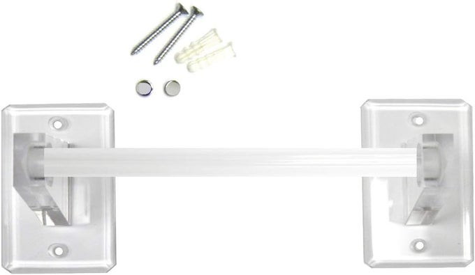 18 INCH CLEAR ACRYLIC TOWEL BAR