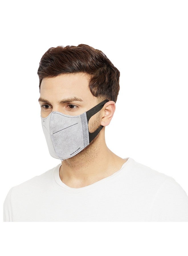 Romsons Comfit 3D Non-Woven Fabric Face Mask | Disposable & Snug-Fit | 2 Layers Of Melt-Blown Filters For Men & Women - Grey - 150 Pcs (Pack Of 6) - Image 2