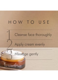 MIZON MIZON Snail Line Snail Repair Eye Cream, natural treatment, wrinkle treatment, fine line, hydrating, healthy skin, Korean skincare (0.84 oz)  - Image 4